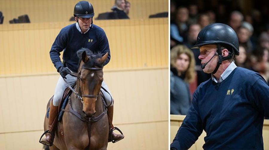 Sista delen av Jens Fredricsons clinic red han på sin VM-häst Markan Cosmopolit.
