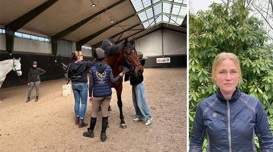 Till vänster: Under måndagen hölls en sadelprovning. Till höger: Lollo Paris.