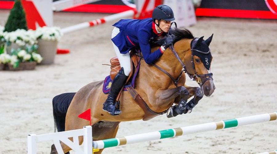 Henrik von Eckermann och Glamour Girl satte en felfri runda i dagens GCT. Arkivfoto: Holcbecher