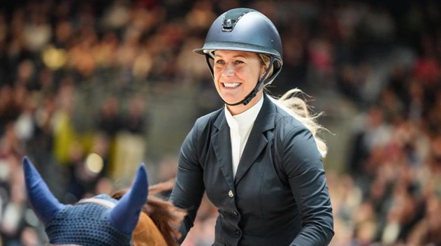 Angelica Augustsson Zanotelli plockade hem förstapriset i dagens 1,45-klass i La Baule. Arkivfoto: Pierre Costabadie/Bildbyrån