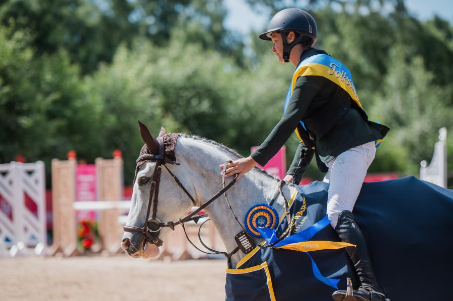 Marielle Sjölander vann klassen med Hellman JoF. Foto: Ida Lindemann