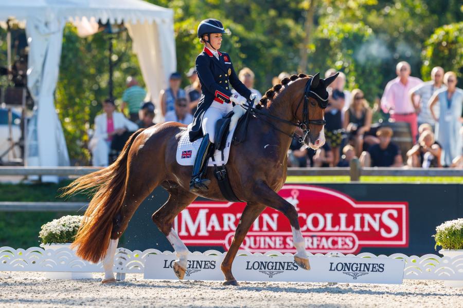 Charlotte Dujardin och Imhotep. Arkivfoto: Tomas Holcbeche