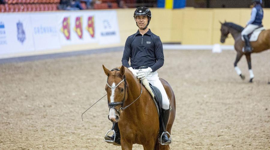 Benjamin under förra årets Breeders Trophy. Foto: Roland Thunholm