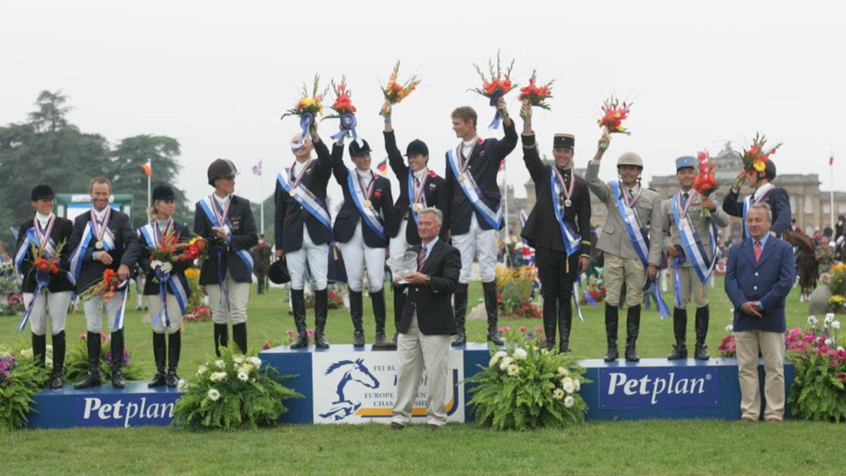 Bild från prisuttdelning EM 2005, Blenheim Palace. Pressfoto: Kit Houghton