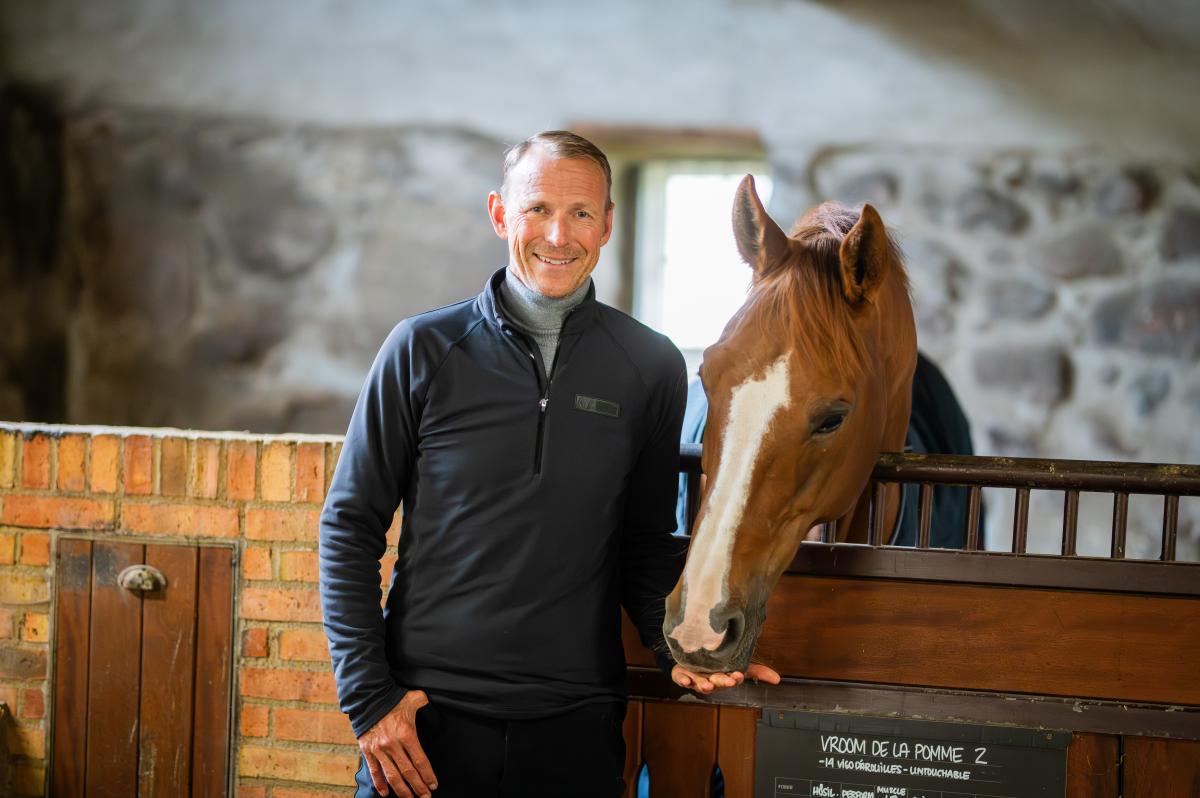Peder Fredricson och Vroom de la Pomme Z hemma på Grevlunda. Foto: Ida Lindemann