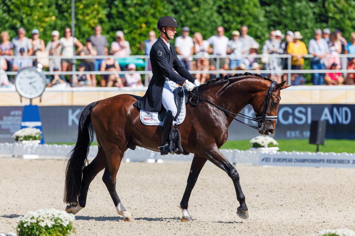 Daniel Bachmann Andersen och Vayron vid EM i Riesenbeck 2023. Foto: Tomas Holcbecher 