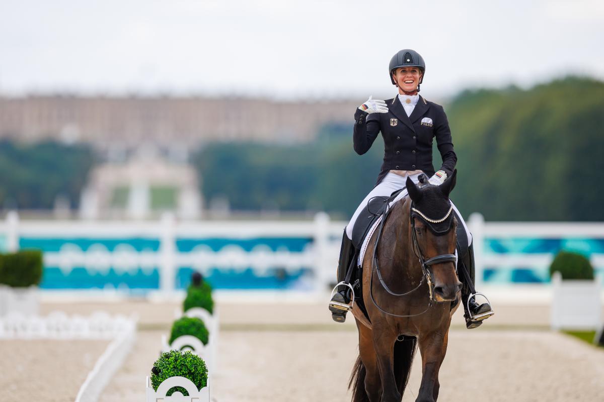 Jessica von Bredow-Werndl tog dubbla OS-guld i somras. Arkivfoto: Tomas Holcbecher