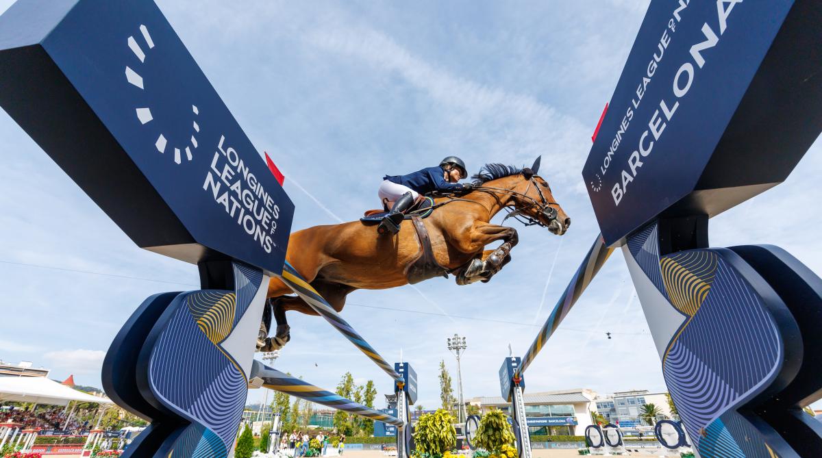 Malin Baryard Johnsson och H&M Indiana vid finalen i Barcelona tidigare i år. Foto: Tomas Holcbecher