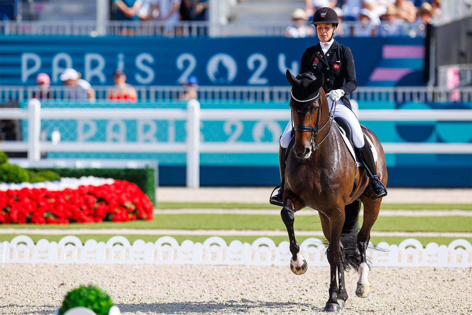 Cathrine Laudrup-Dufour med Freestyle under OS i Paris i somras. Arkivfoto: Tomas Holcbecher