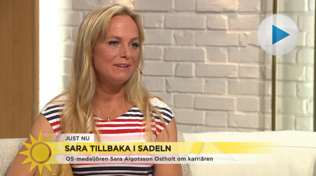 På måndagen gästade fälttävlansryttaren TV4:s morgonsoffa. Hon berättade om karriären, den hemska olyckan och om vägen tillbaka till sadeln.