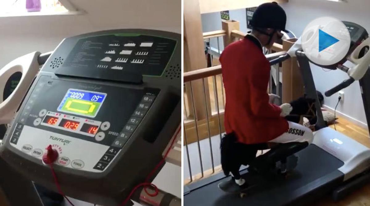 När ryttaren går till gymmet...