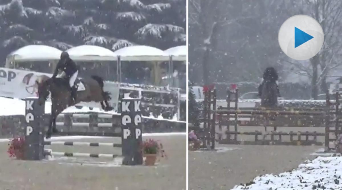 Alexander Zetterman hoppar i Italien – och snön yr