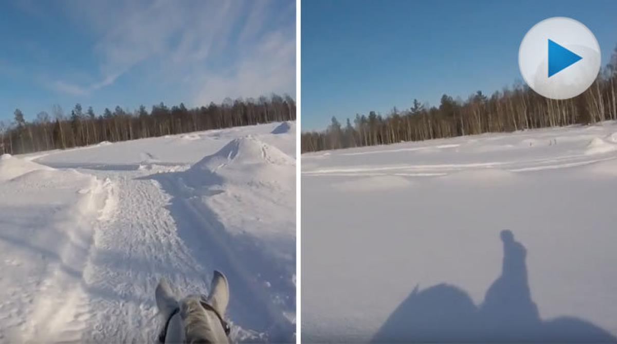 Härlig ritt i snölandskapet