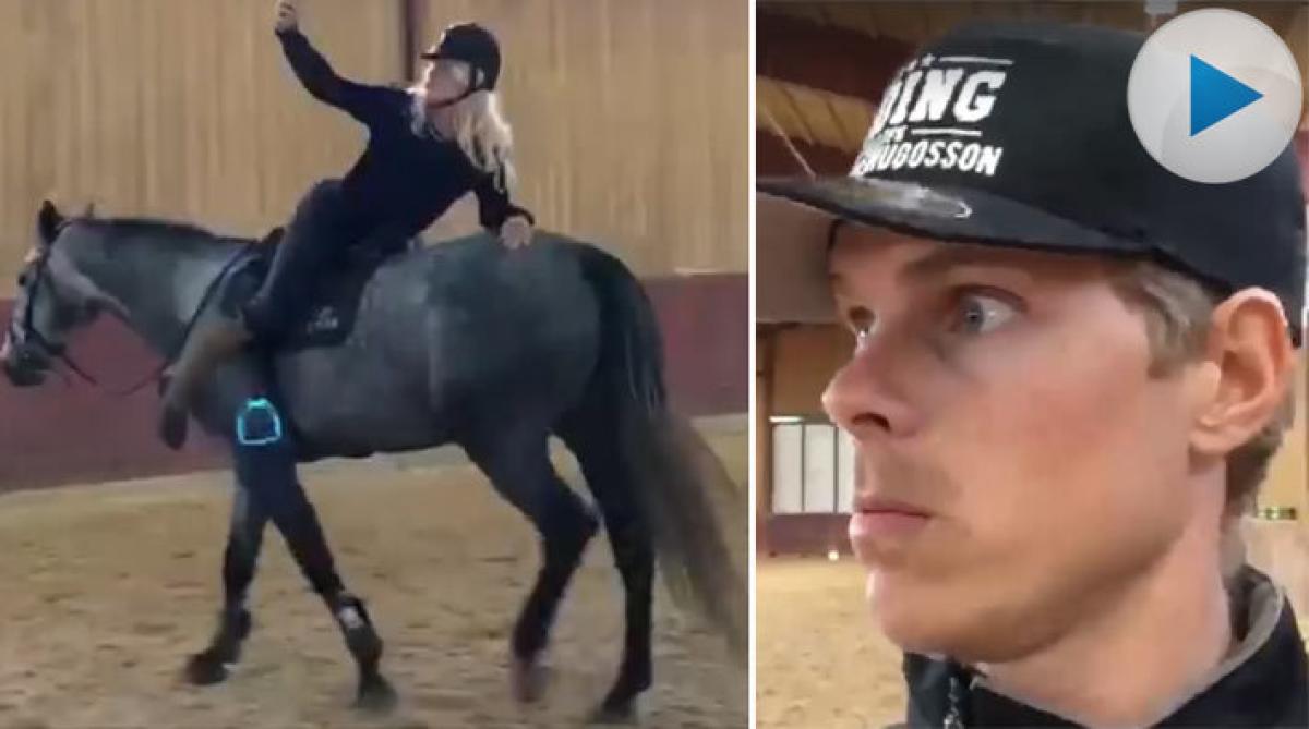 Så går det när man kritiserar partnerns ridning