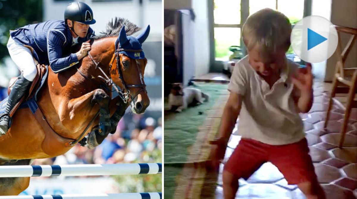 Bill firar pappas och All Ins comeback-seger med dansparty
