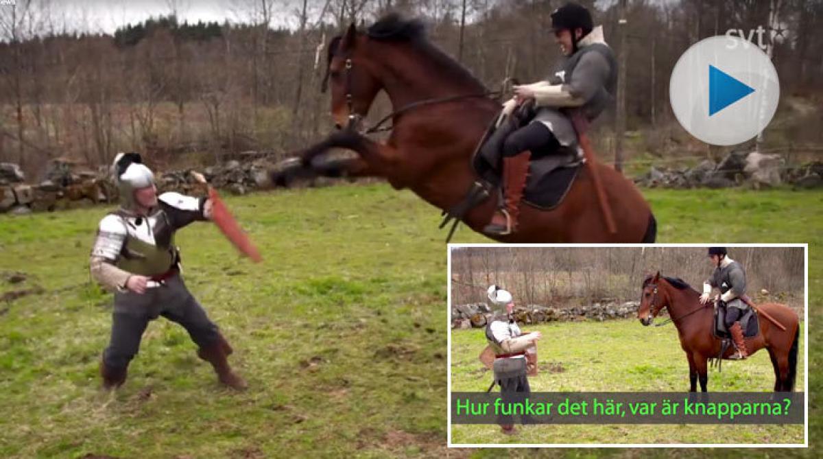 På medeltiden lärde sig hästar att slåss på kommando