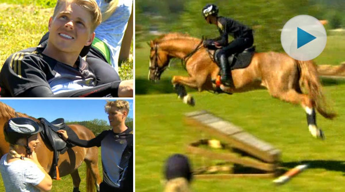 Pontus stilar på hästryggen – och låter tjejerna rida