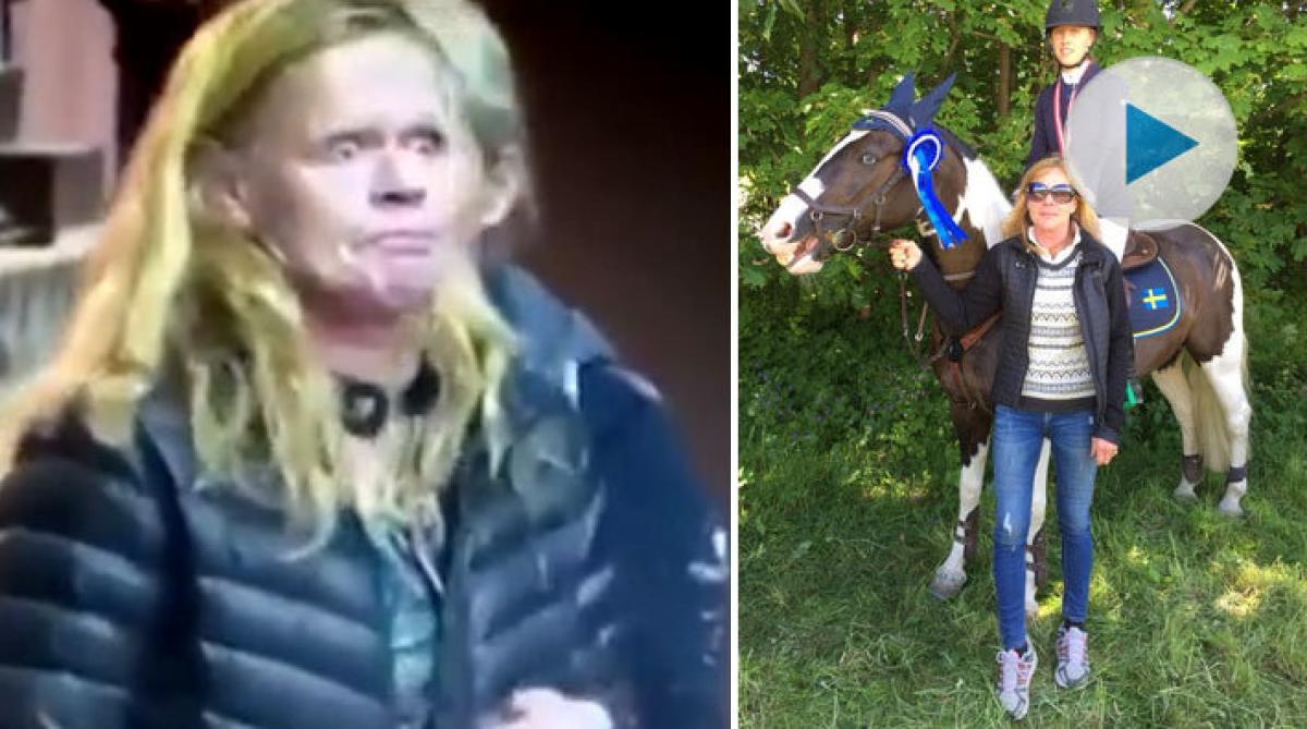 Hopptränaren Ann Liwing stöttar sina elever – med hela kroppen