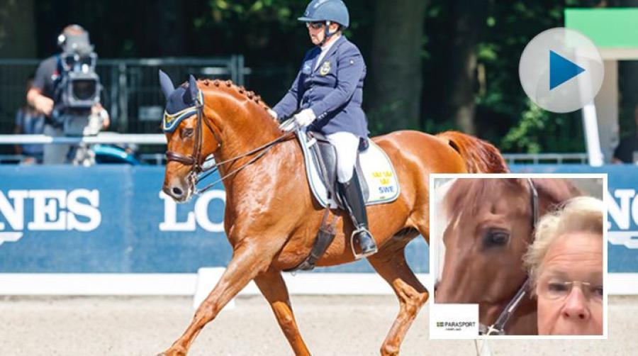 <p>I ett klipp, från Parasport Värmland, berättar paradressyrryttaren Louise Etzner Jakobsson hur hon tänker kring träning under coronapandemin.
