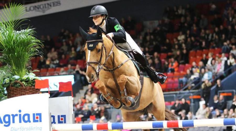 Janelle Larsson och Staralme Esc Z i Scandinavium i år.