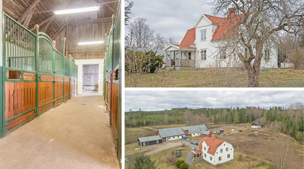 Trevlig hästgård till salu nära Jönköping