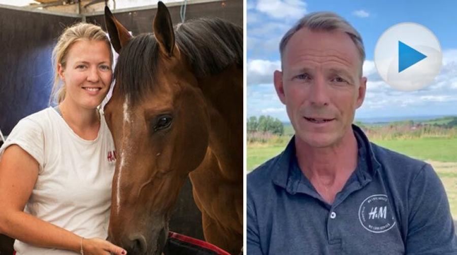 Malin Henlöv lämnar Grevlundagården där hon varit Peder Fredricsons hästskötare i hela tio år. I ett klipp tackar Peder sin kollega för allt hon gjort.