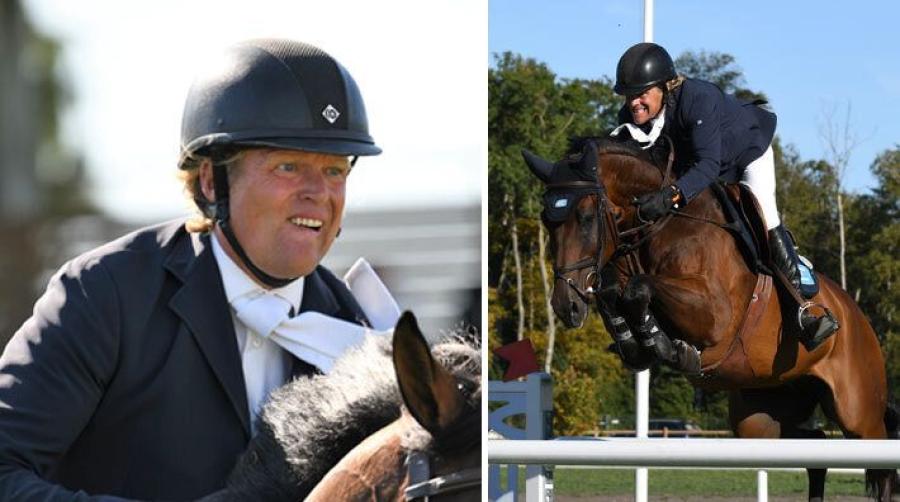 Fredriks slips flög i vinden när ekipaget gick upp i ledning i den första omgången av seniorernas SM.