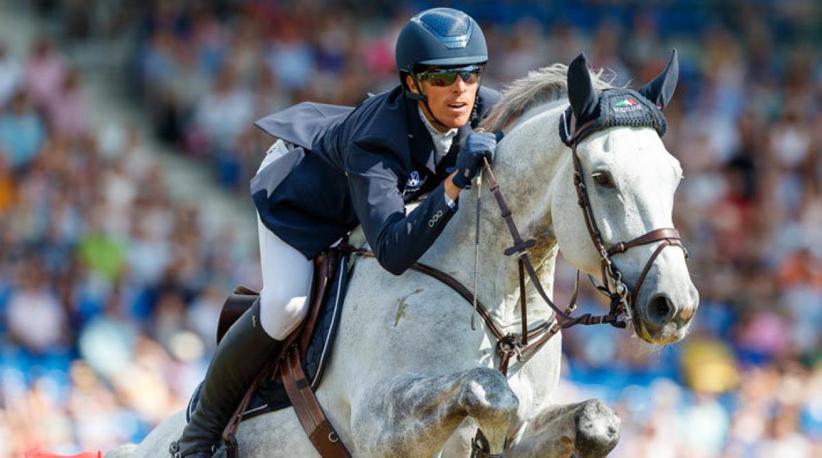 Henrik von Eckermann och Castello i topp i Aachen under onsdagen. Foto: Tomas Holcbecher