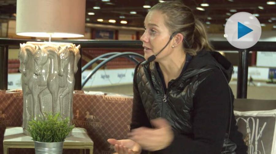 Cathrine Dufour positivt överraskad av de unga hästarna