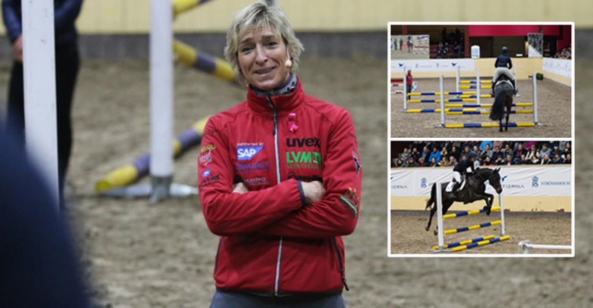 Klimke drillade landslagsryttare i terränginspirerad hoppning