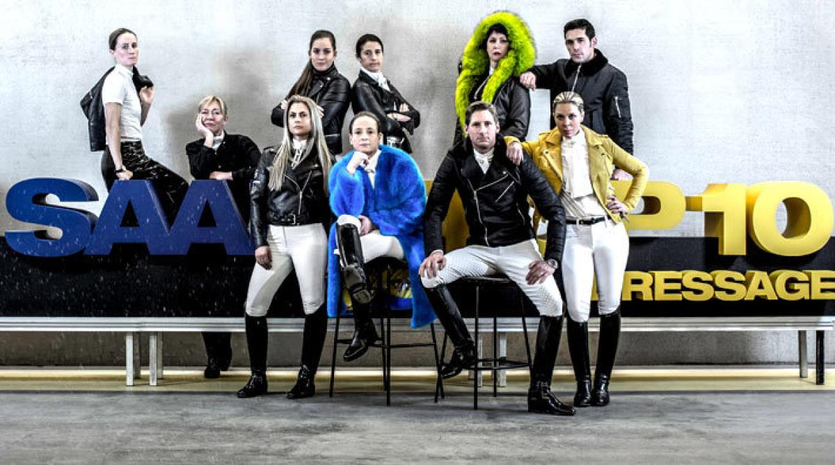 Känner du igen ryttarna i GP-dressyren? Foto: Nina Hobert och Karolina Krupa