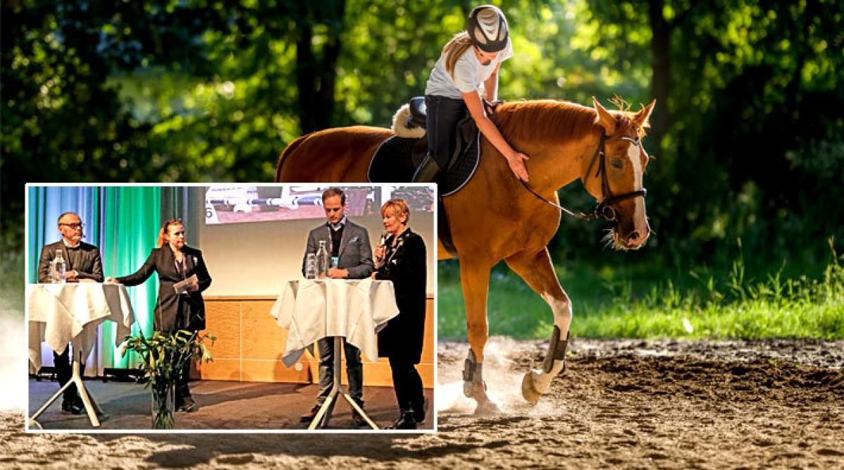 <i>Infällda bilden: Pether Markne, moderator Alexandra Mörner, Henrik Ankarcrona och Ann-Catrin ”Ankan” Carlsson.</i>