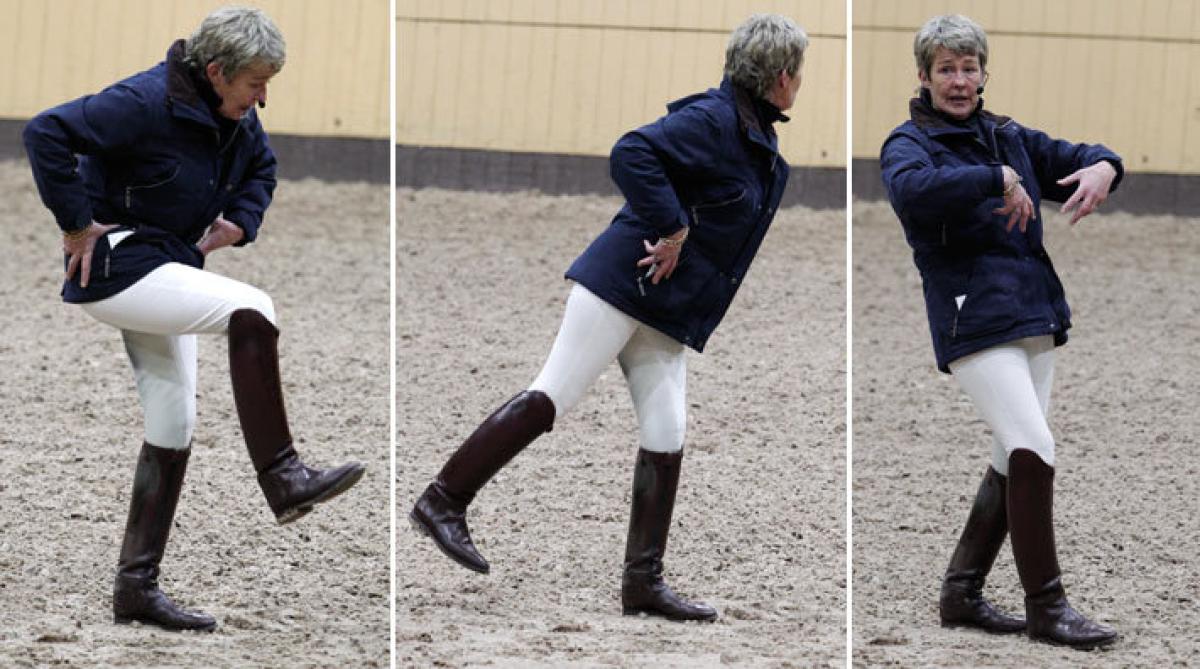 <i>Ridprofessor Kyra Kyrklund in action. Foto: Anki Yngve</i>