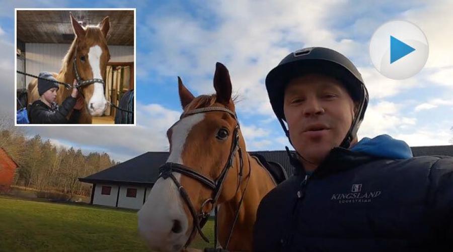 Ponnypappan Johan bestämde sig för att förstå sonen Filips hobby på riktigt. En häst köptes in och Johans väg mot fullfjädrad hoppryttare har börjat.