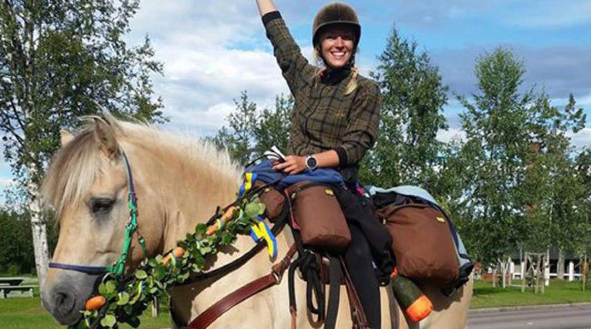 Suzanna och Krumelur framme i Jokkmokk