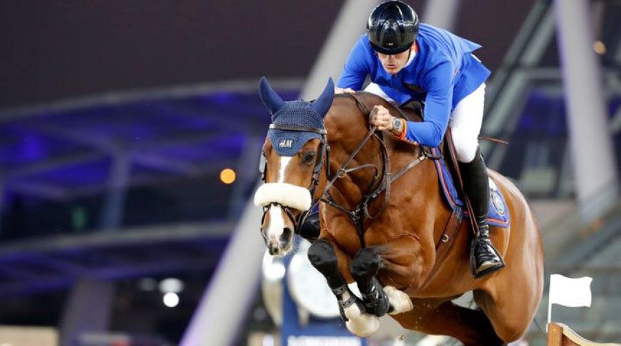 Peder Fredricson med Hansson WL i Doha. Foto: Stefano Grasso