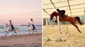 Anna föll för Portugal när hon var på ridsemester med mamma. I dag bor hon där och är hoppryttare på heltid – snart får hon sällskap av Astrid Hedman.