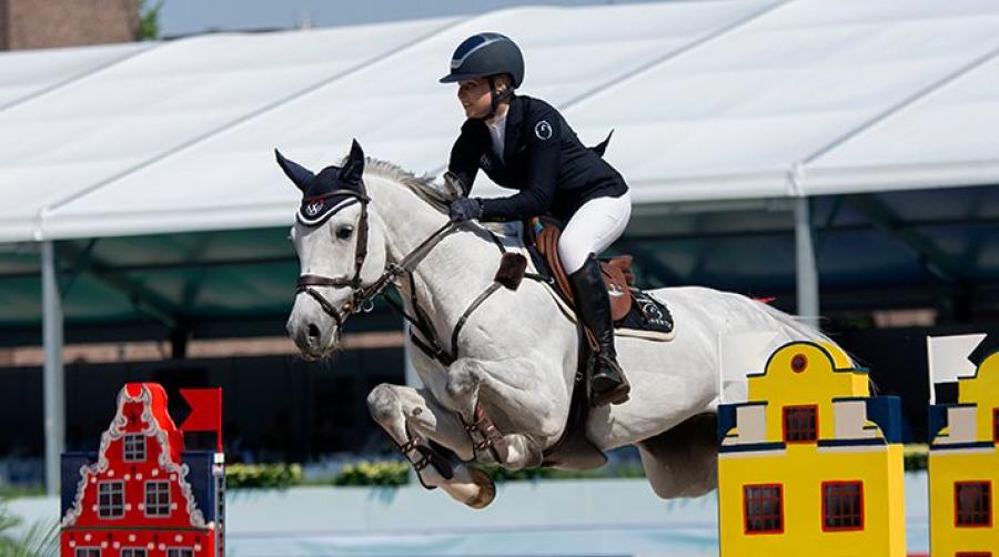 Evelina Tovek var bästa svensk. Foto: Jennie Börs