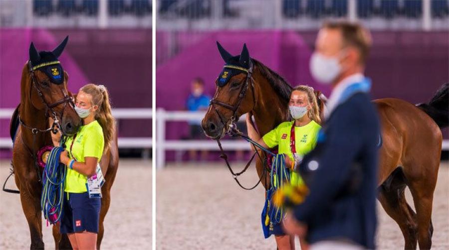 Hästskötaren Alva Svensson om medaljhästen All In: ”Väldigt nära mitt hjärta”