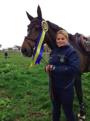 Jag och Flecu efter GP-segern.