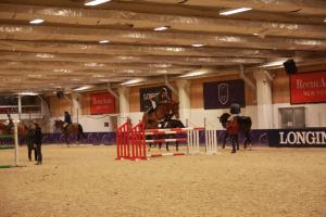 Ludger Beerbaum startade först i klassen och började med att hoppa fram lågt, innan bangången, så att hästen kunde få en kort vila innan det närmade sig start.