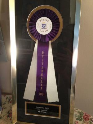 Fick med mig den här hem från galan :)