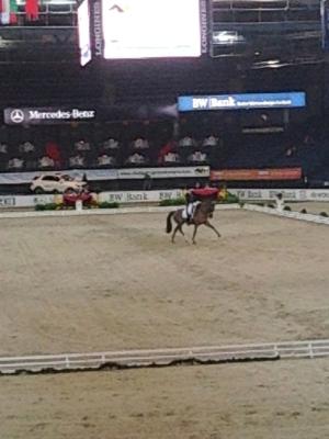 Favvo! Med hans nya ryttare, och vann gjorde de också!