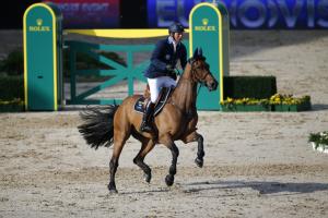 Jens Fredricson och Lunatic stod för det absoluta, svenska toppresultatet i tidshoppningen. De ligger på en individuell sjätteplats inför onsdagens runda.