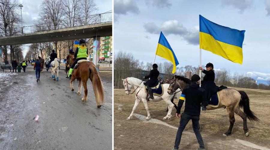 Lyckad stadsparad till förmån för Ukrainas djur: ”Kändes som att vi ingav hopp”