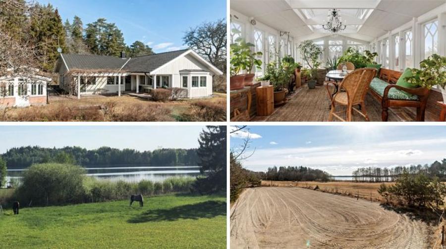 Hästgård med sjötomt