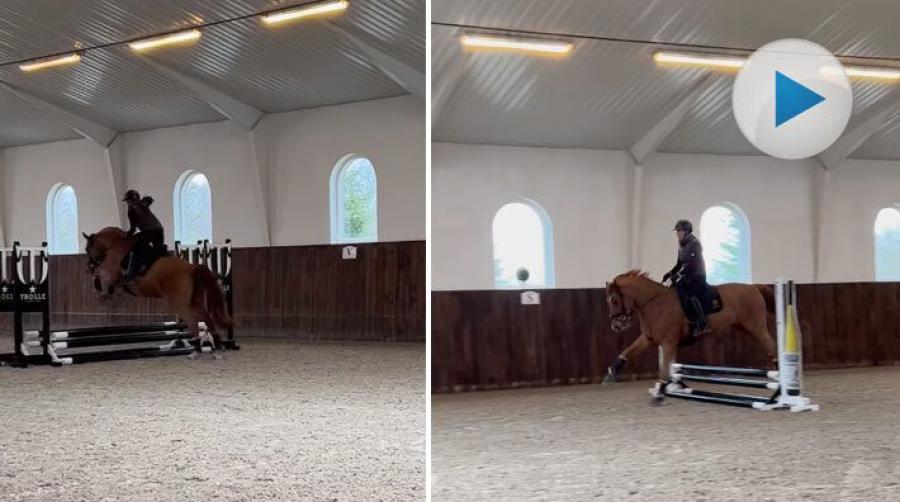 Cathrine Dufour rentav redo för grenbyte