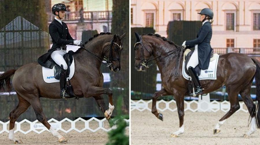 Carl Hedin med Van der Veen och Johanna Due Boje med Mazy Klövenhöj tar plats i seniortruppen. Arkivfoto: Jennie Börs