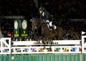 Stilryttaren Rodrigo Pessoa från Brasilien har gjort ett fantastiskt VM så här långt. Han och HH Rebozo leder individuellt inför semifinalen på fredag.<br>FOTO: Kit Houghton/FEI