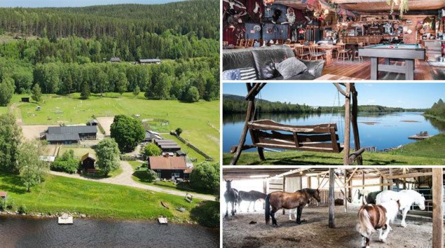 Rena rama vilda västern vid Klarälvens strand